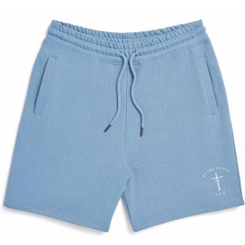 By The Grace - Sweatshorts w/back pocket - 100% Certified Organic Cotton (XS-2XL)