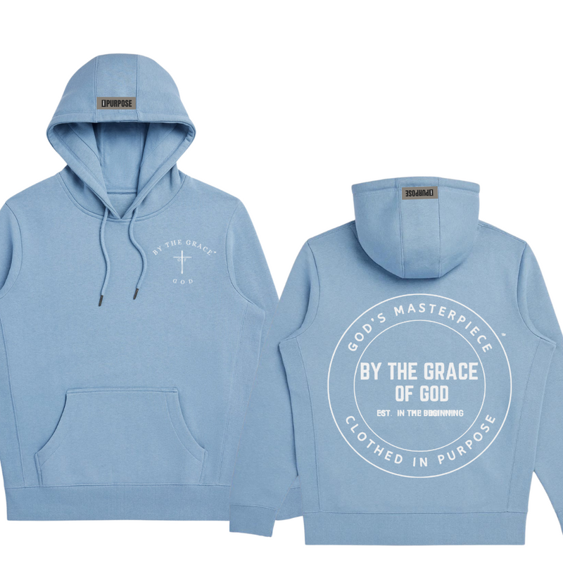 By The Grace - Zip-up Hoodie - 100% Certified Organic Cotton (XS-3XL)